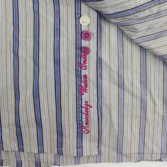 ROBERT GRAHAM Floral Embroid Button Shirt Flip Cuf - Picture 3 of 5